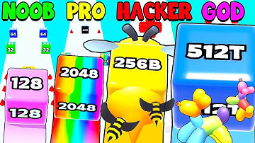 Jelly Run 2048 🏆 Max Level 512T Completed – New World Record!