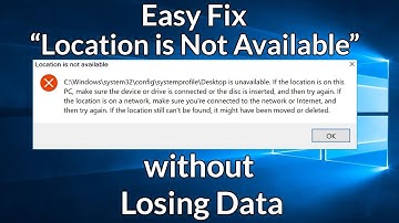 Fix Error Location is Not Available C:\Windows\System32\config\systemprofile\Desktop. Data Recovery.