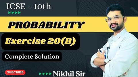 Probability Chapter 20 Exercise (B) Complete Solution | OP Malhotra Solution