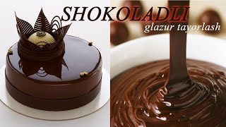 Shokoladli glazur tayyorlash. шоколадная глазурь.