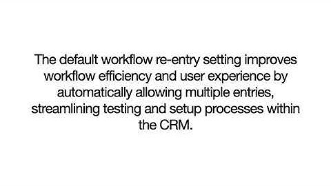 Default Workflow Re Entry Setting