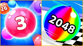 Ball Run 2048 Vs Marble Ball Run Games, SpeedRun Gameplay, Epic Race | EP-1