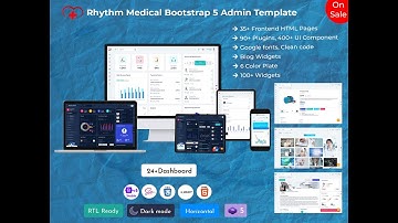 Hospital Dashboard Template with Clean UI for Healthcare Analytics and Admin Data Management
