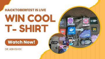 Hacktoberfest Starts Now  Learn Opensource & Win Cool T- Shirt Hurry Up #hacktoberfest