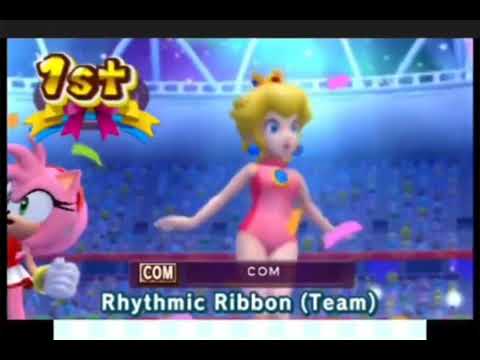 Mario Sonic At The London Olympic Games 3DS All Characters 1st Place Animations 
