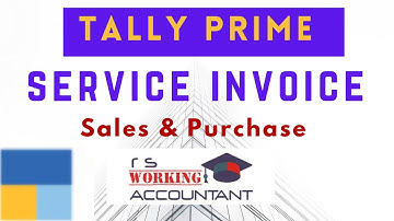 How To Make Service Invoice in Tally Prime | Sales and Purchase Entry in Tally Prime