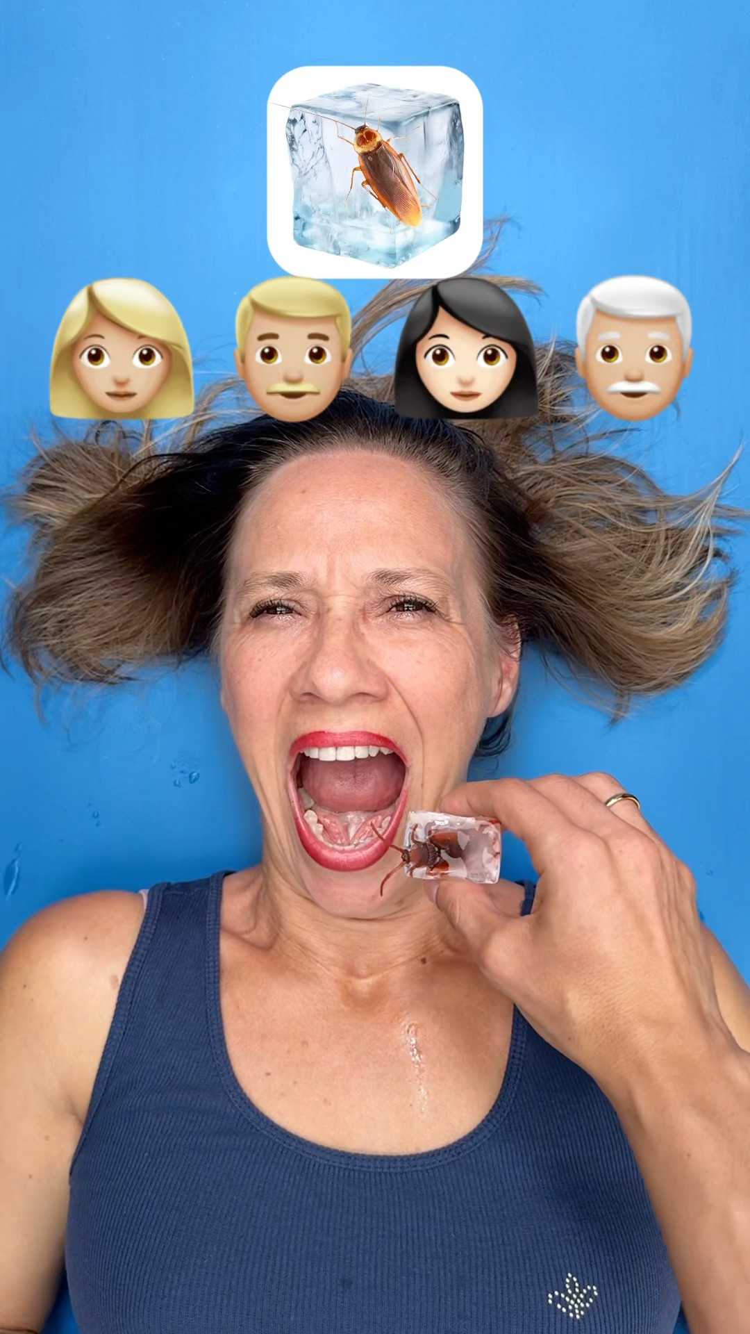 Would You Dare to EAT a Frozen Cockroach?? #shorts