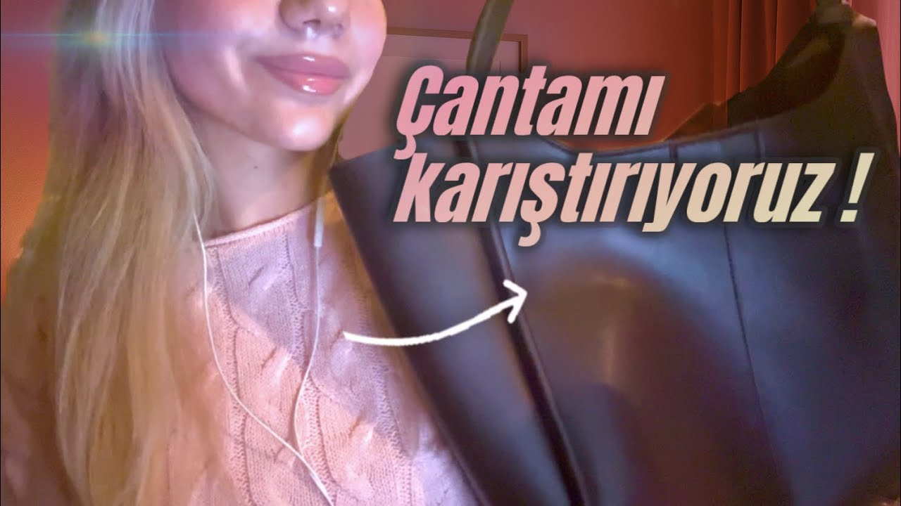 ASMR Çantamda Ne Var? 👜 ~ Fısıltılı Konuşma veTapping 