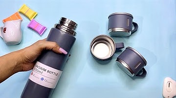 Vacuum Bottle & Cup Set - Affordable Deal 🤑 || Vacuum Flask Set