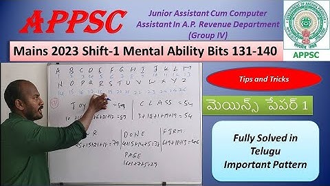 Junior Assistant Cum Computer Assistant In A.P. Revenue Department (Group IV) 4-Manis 2023