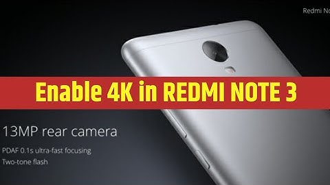 How to record 4k Videos On Redmi Note 3 🔥