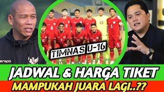 MAMPUKAH PERTAHANKAN JUARA.. Inilah Jadwal & Harga Tiket Piala AFF U-16 2024