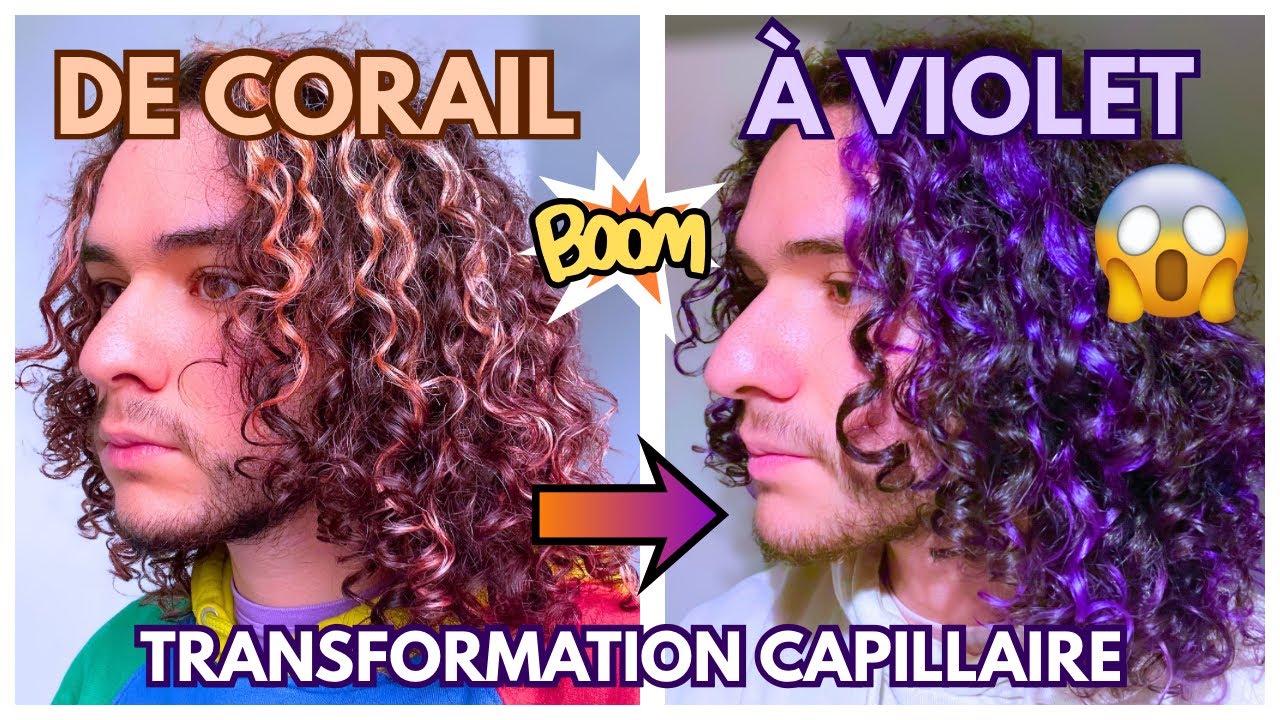 DE CORAIL À VIOLET : TRANSFORMATION CAPILLAIRE EN DIRECT !