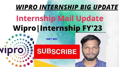 Wipro internship FY