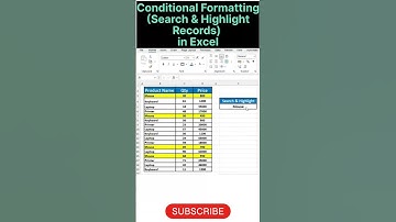Conditional Formatting in Excel#excel#exceltips#exceltutorial#excelshorts#excelhacks#excelvideos