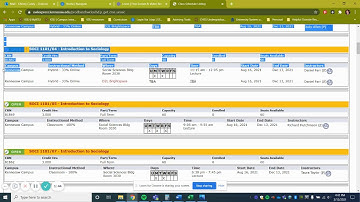 How to Use Class Schedule Search
