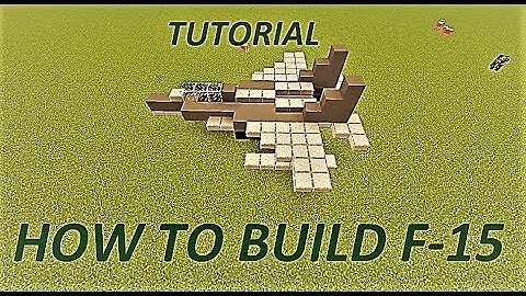 Minecraft Tutorial How To Build F-15