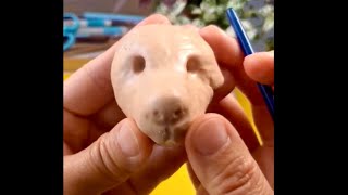 How To Make Clay Puppy Den Retriever Puppy Clay Art Clay Dog