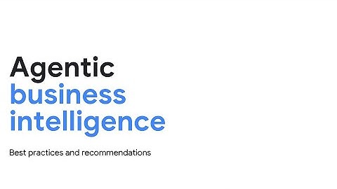 Agentic Business Intelligence done right