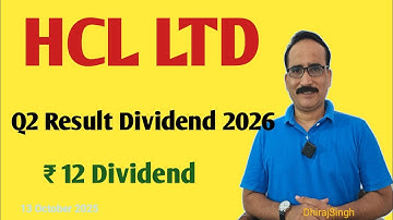 HCL Tech Q2 Result & ₹12 Dividend 2026 | HCL Tech Stock Latest News Today 