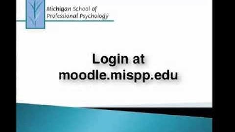 Student Moodle Tutorials- The Basics: Logging In and Navigating