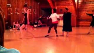 Ballet Dancing Practice For The Demonstartion