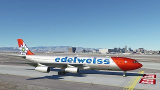 New Free Imported Airplane from FSX to MSFS Edelweiss Airbus A-340 the A400M