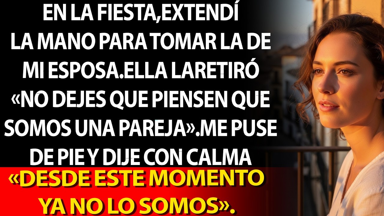 💔 Tomé su mano; la apartó: «Que no crean que somos pareja»… me levanté 🔥