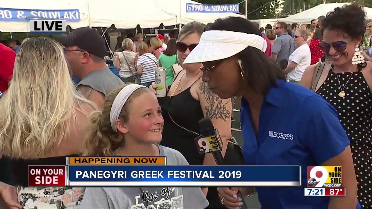 WCPO Meteorologist Sherry Hughes visits the Panegyri Greek Festival ...