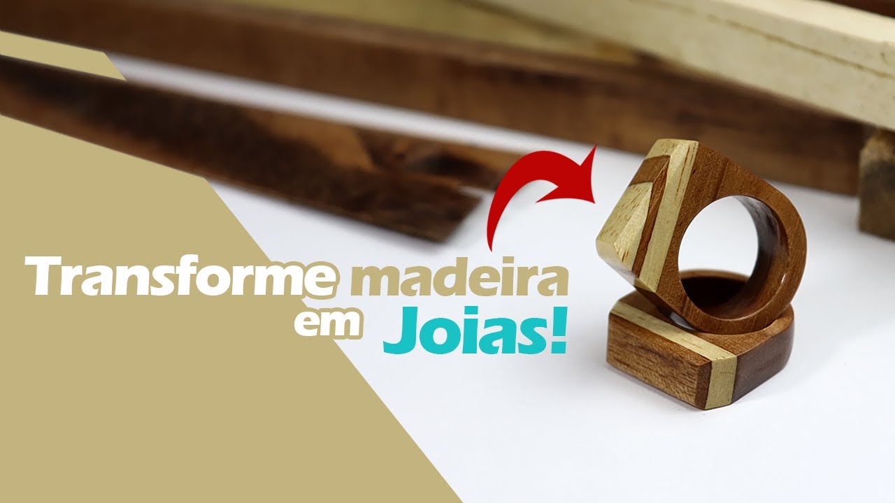 Como fazer anéis de madeira - usando apenas ferramentas manuais (DIY Wood Rings - Only hand tools)