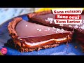  tarte chocolat caramel spciale confinement  sans cuisson sans uf sans farine  