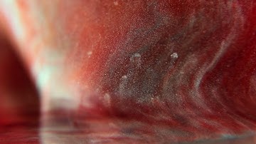 Abstract Macro Parallax Red Paint - Stock Footage