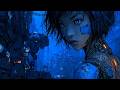 [playlist] Cyberpunk Synthwave Playlist – Blue Gate Collapse | Dark Sci-Fi • Rainy Night