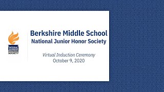 2020 Berkshire NJHS Virtual Induction Ceremony