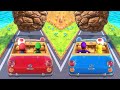 Mario Party Superstars - Minigames (Racing Minigames) Mario vs Luigi vs Waluigi vs Peach