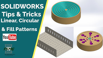 Solidworks Tips and Tricks : Linear, Circular and Fill Patterns 1