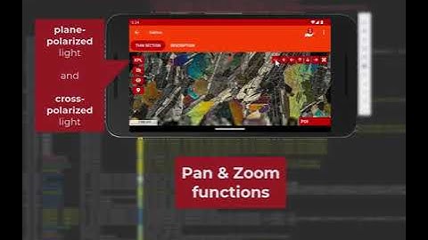 Rocks under the microscope - Geology Toolkit app - new feature (2023.2)