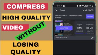 Android App To Compress High Quality Video Without Losing Quality Best Video Compressor  App screenshot 5