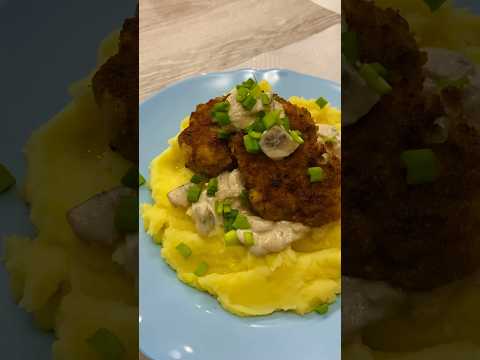 Котлеты куриные с пюре 🍲#котлеты #рубленныекотлеты #ужин #идеядляужина #рецепт #recipes #foodblog