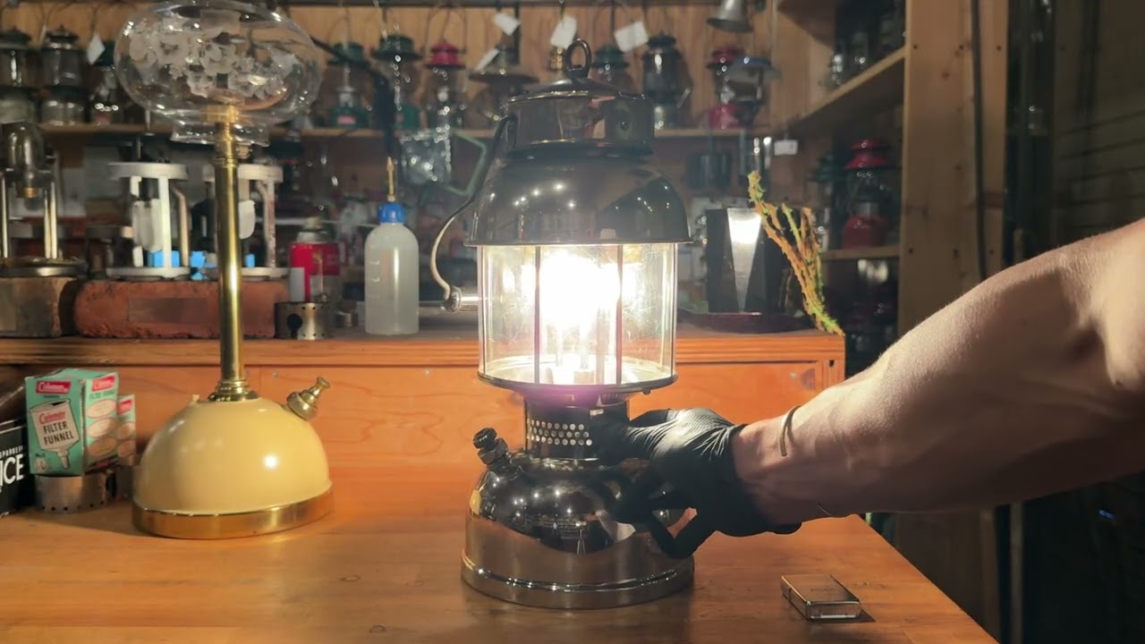 1914s-1919s Coleman 319 Air-O-Lantern vintage gasoline lantern