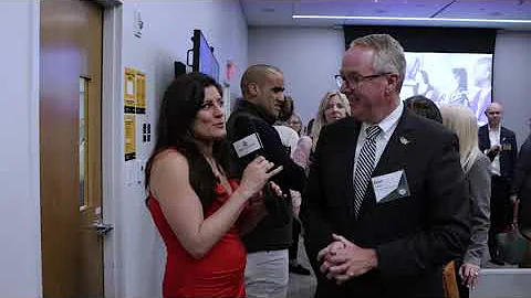 Erica Becker interviews Donald Clavin at the Garde...