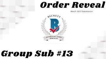 March 2022 Beckett Autograph Authentication Services Group Submission Reveal - BAS BGS Results!!