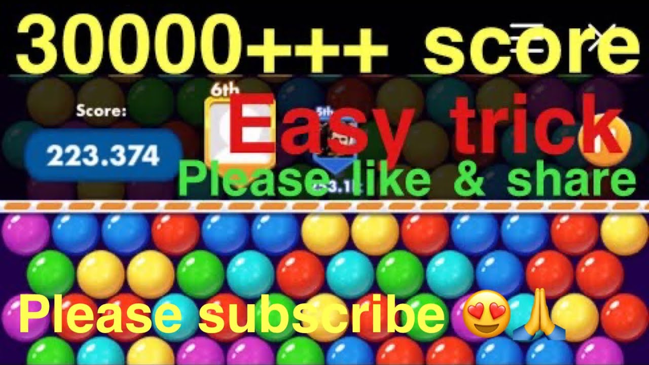 Bubble Shooter Pro 30000+++ how to get high score