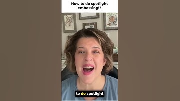 Short: Spotlight Embossing #cardmaking