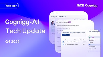 Cognigy.AI Tech Update - Q4 2025