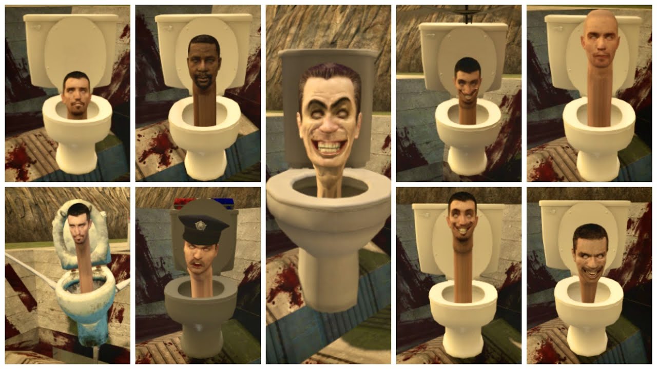 ALL SKIBIDI TOILET FAMILY In Garry's Mod! 