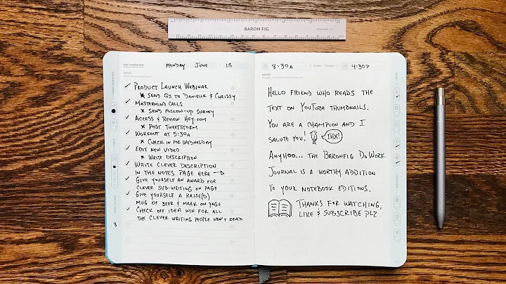 Baronfig Do Work Journal Review || A Goal-Focused ...