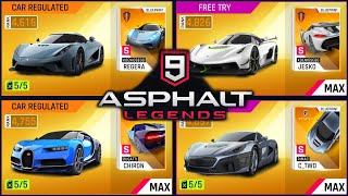 Asphalt 9 Legends  Multiplayer 4 FASTEST CARS  Fully Upgraded!