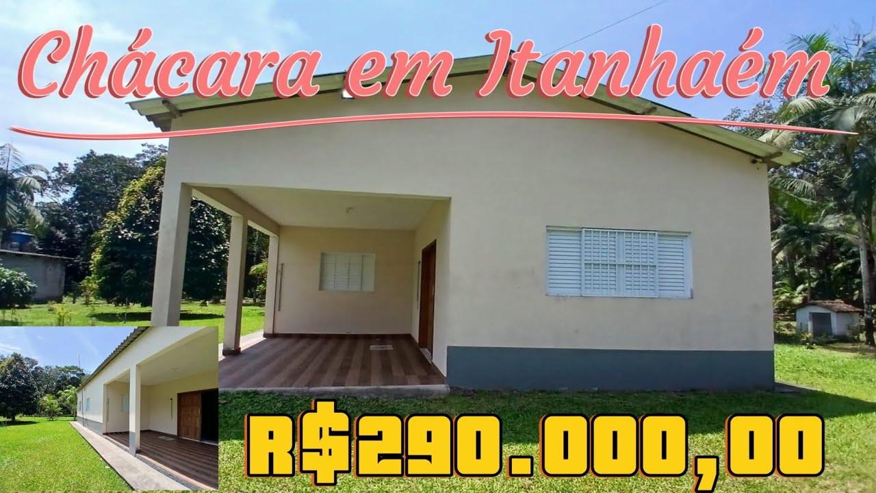 Chácara em Itanhaém em meio a natureza e próximo a praia.