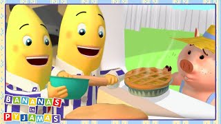 Let&#39;s BAKE Pie! | Cartoons for Kids | Bananas In Pyjamas